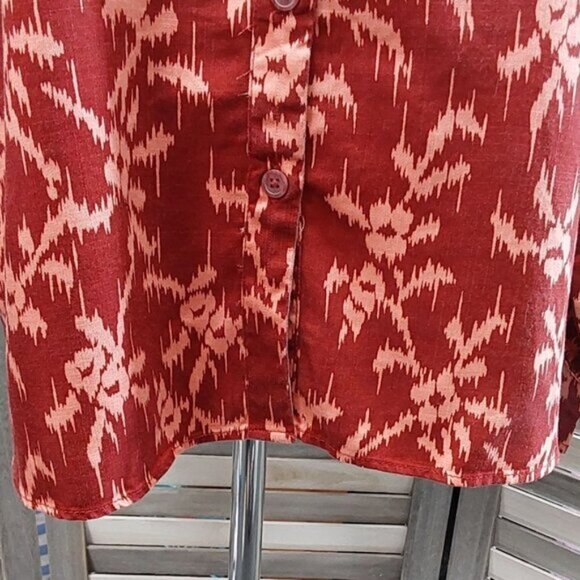 Women's Long Sleeve Button-Down Shirt | Knox Rose  | Large - Picture 5 of 13